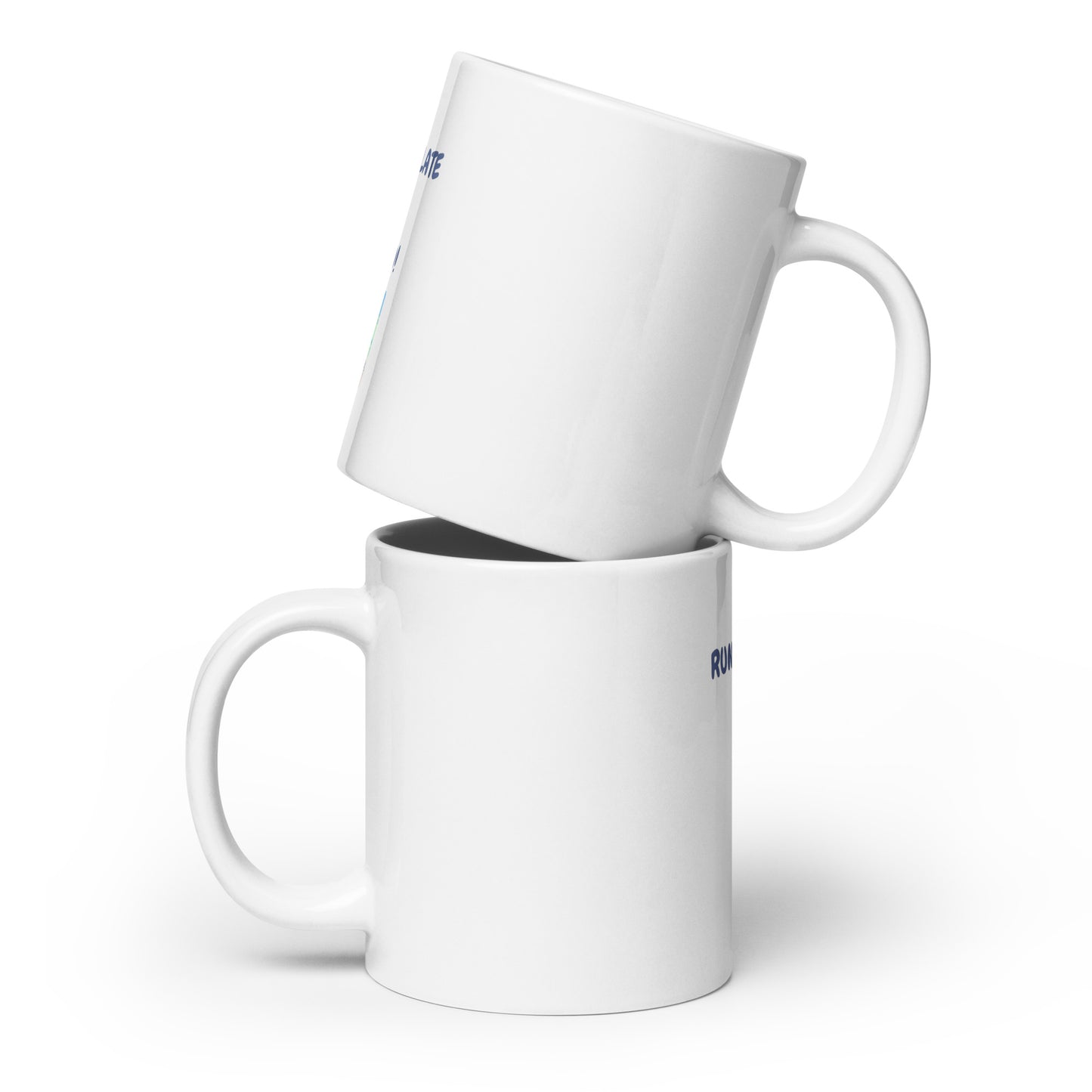 White glossy mug